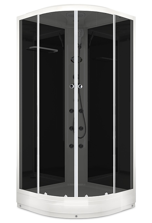 Душевая кабина с гидромассажем и блоком управления Domani-Spa Delight 99 DS01D99LBT10 90х90 см
