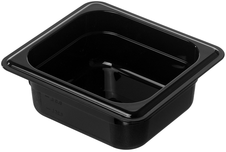 Гастроемкость Gastroplast 79778 GN 1/6-65 (176х162х65) 1 л, поликарбонат, черный