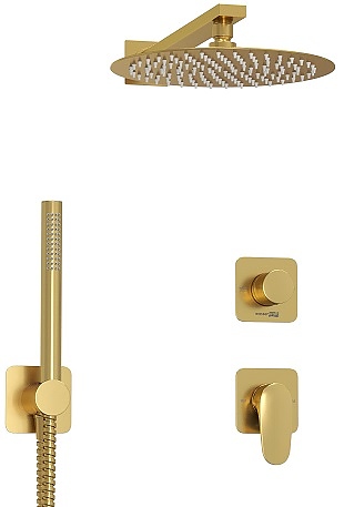 Встраиваемый комплект для душа Wasserkraft Havel 3600 A3651.282.180.259.285.194.286 золото матовое
