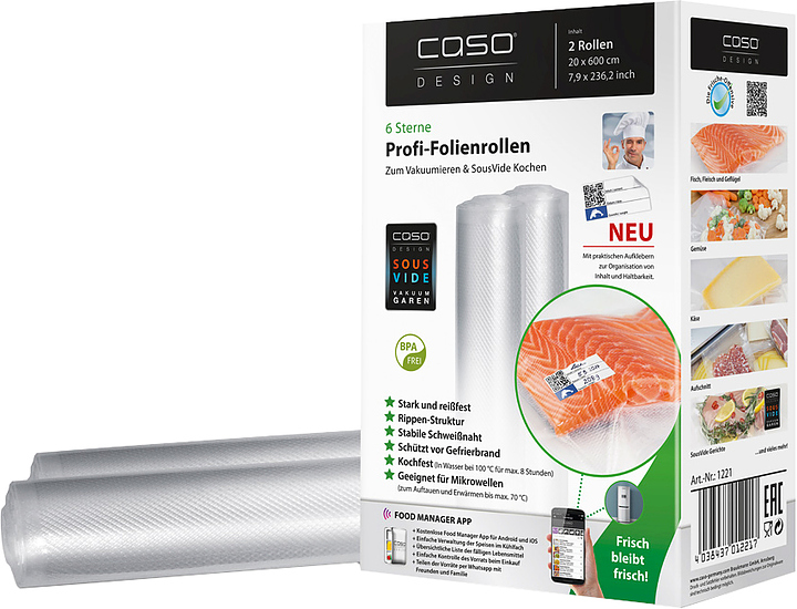 Пленка для вакуумной упаковки CASO VC 20*600