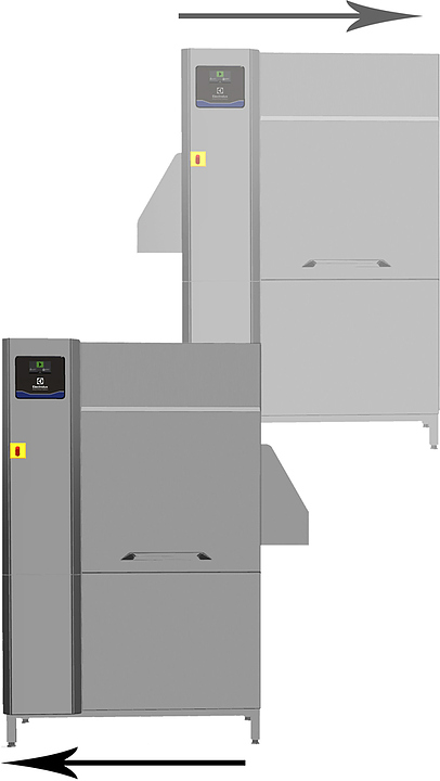 Тоннельная посудомоечная машина Electrolux Professional ESR10E5 Single Rinse