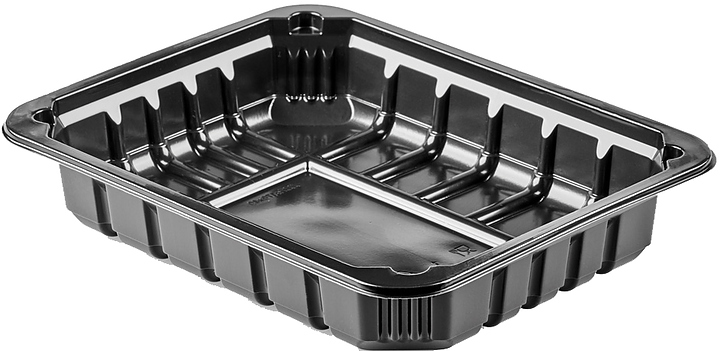 Лоток для технологии SKIN Георг Полимер ППf MAP 227х178х40 ЕС черный (320 шт/кор)