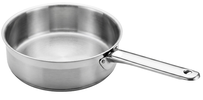 Сотейник Luxstahl Optima кт661 1.7 л d 180 мм h 65 мм, нерж. сталь