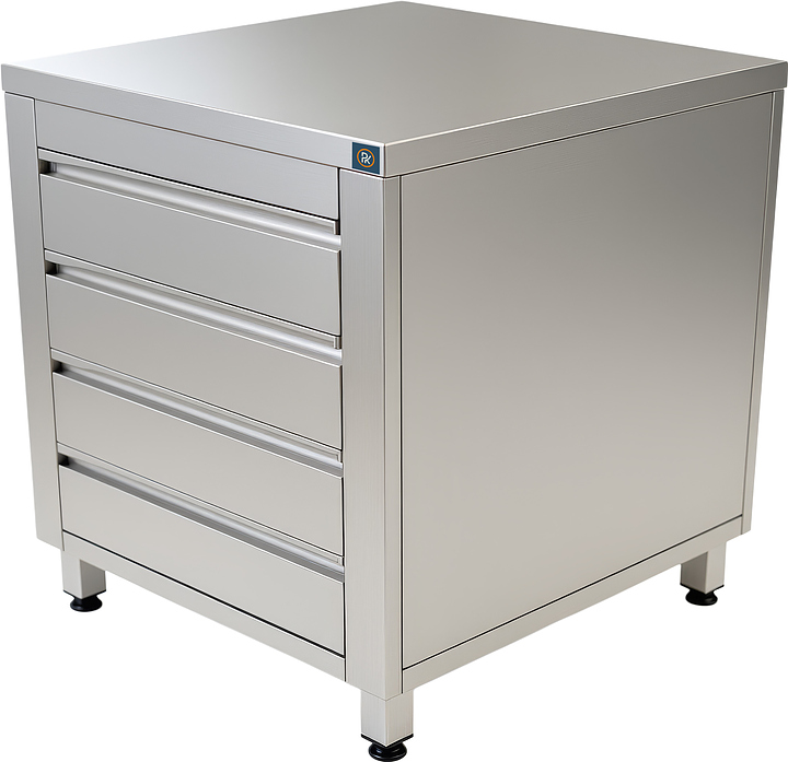 Стол-тумба РЕКОМ ТЯ-50/60/85 4 ящика, без борта