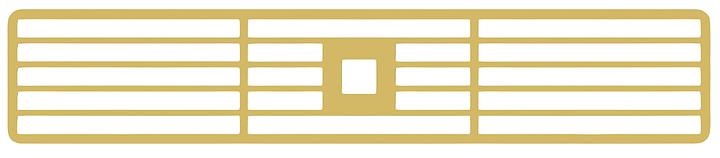 Декоративная решетка для варочной панели Kuppersbusch DK 8594 Gold