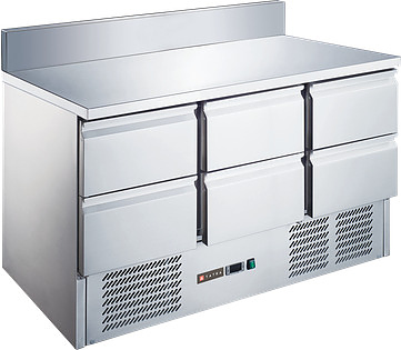 Стол холодильный Tatra TRTGNLD6 TN SB (нижний агрегат) с бортом