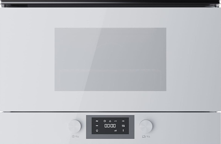 Встраиваемая микроволновая печь Kuppersbusch ML 6330.0 W1 Stainless steel 2.5 кВт 22 л 595х334х390 мм белое стекло