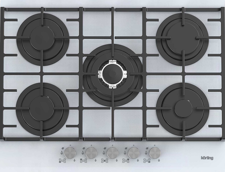 Варочная панель газовая Korting HGG 7835 CTW белая