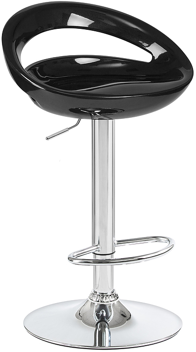 Стул барный DOBRIN 1010-LM-N DISCO (черный, хром) 2 шт.