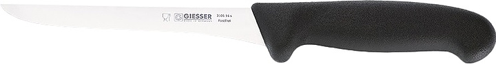Нож обвалочный Giesser 3105 16 L=16 см (нерж. сталь / пластик) с черной рукояткой