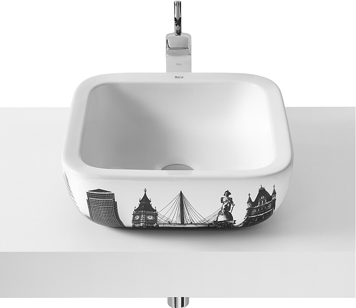 Раковина накладная Roca Urban 732765L00U 40х40 см, керамика