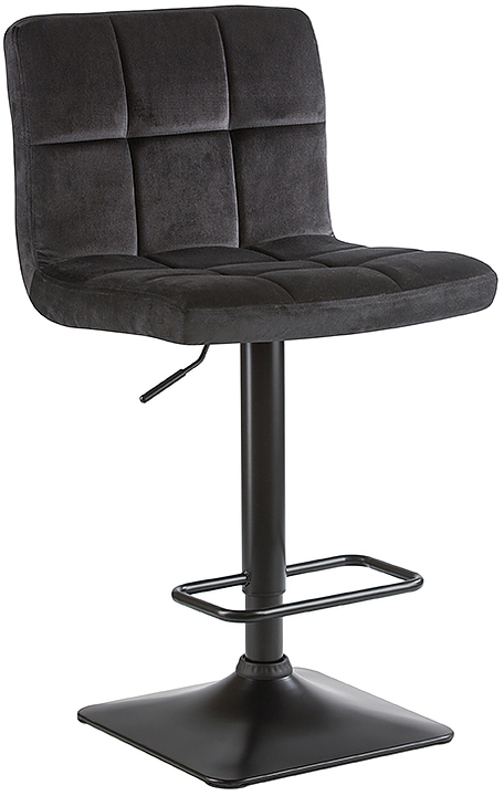 Стул барный DOBRIN 5018-LM-N DOMINIC (черный велюр, черный) 2 шт.