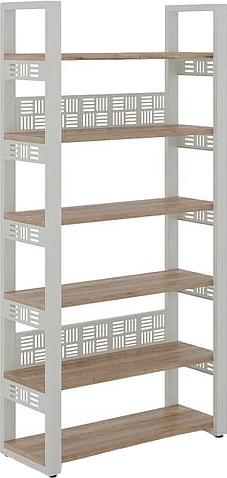 Стеллаж открытый КОБОР SO6-80/36 white/natural