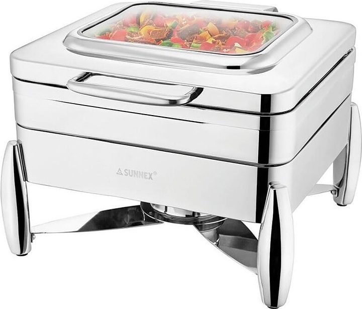 Мармит Sunnex W08-2011 5,5 л GN2/3 h=65 мм (нерж. сталь / стекло)