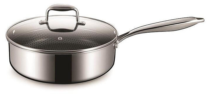 Сотейник P.L. Proff Cuisine New Kitchen Honeycombs 81280247 3.4 л d 24 см h 8 см нержавеющая сталь, индукция