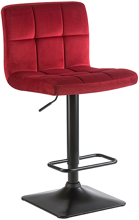 Стул барный DOBRIN 5018-LM-N DOMINIC (бордо велюр, черный) 2 шт.