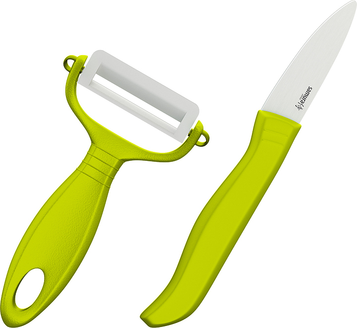 Набор из фруктового ножа и овощечистки Samura ECO SKC-011GR