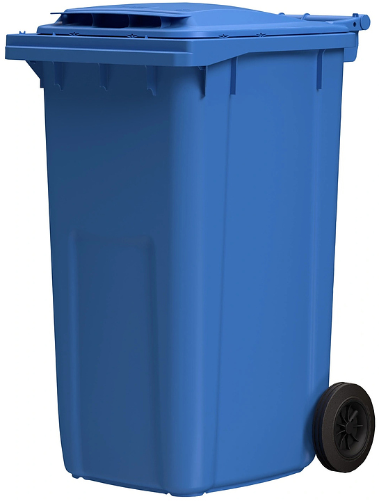 Контейнер для мусора iPlast 34.C29 240 л темно-голубой