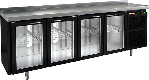 Стол холодильный барный HICOLD BNG 1111 HT BAR Black