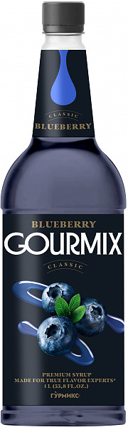 Сироп Gourmix 10416039 Черника 1 л (бутылка ПЭТ)
