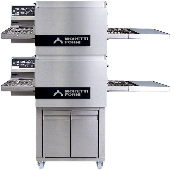 Печь для пиццы Moretti Forni T64E+T64E+Стенд