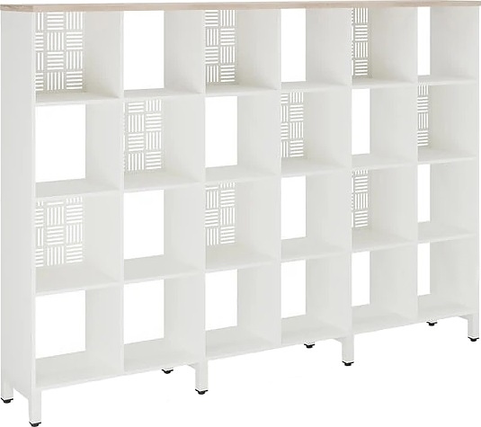 Стеллажная система КОБОР SQ-4X6 white/natural