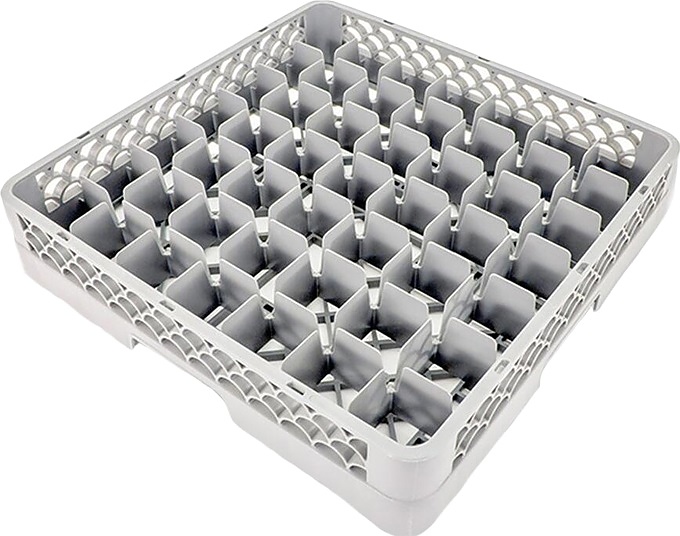 Кассета для мойки посуды P.L. Proff Cuisine JD-49RB 50х50х10 см, 49 ячеек 6,2х6,2х8 см