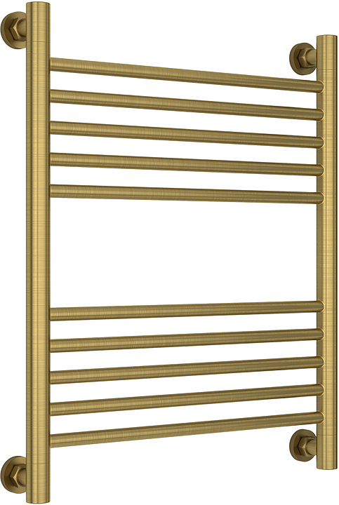 Полотенцесушитель водяной Сунержа Богема+ 60x50 см с прямой перемычкой, состаренная латунь