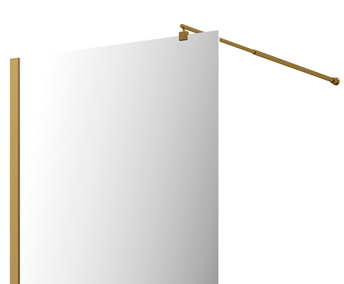 Душевое ограждение Wasserkraft Rur 30W46BG-MR 2000х1100 мм матовое золото