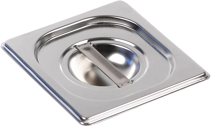 Крышка гастроемкости Kitchen Muse 816-L GN 1/6 (176x162) нерж. сталь