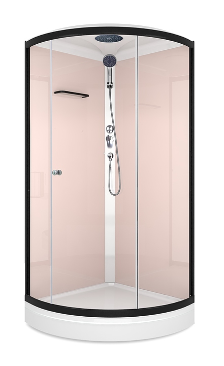 Душевая кабина Domani-Spa Simple 99 DS01Sm99LPcCl00 90х90 см