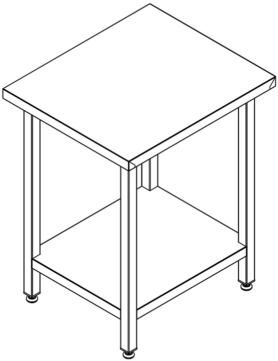 Подставка КОБОР СП-98/82 (980х820х910) под печь для пиццы Pizza Group Entry Max 4/8