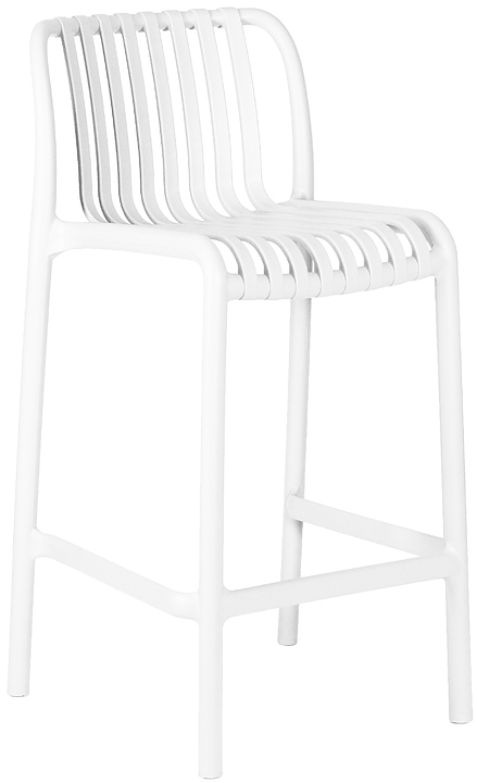 Стул полубарный DOBRIN 777-1PP-LMZL CHLOE (белый)