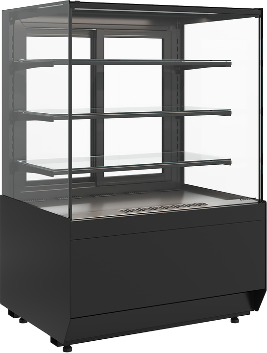Витрина нейтральная Carboma KC70 N 1,3-1 Light версия 2.0 (Techno 9005)