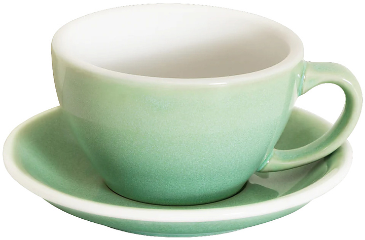Кофейная пара Loveramics Egg Latte&Cappuccino Cup C088-117BBI/C088-145BBI 250 мл, салатовый (basil)