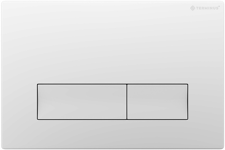 Кнопка смыва Terminus 72K24х16W белый