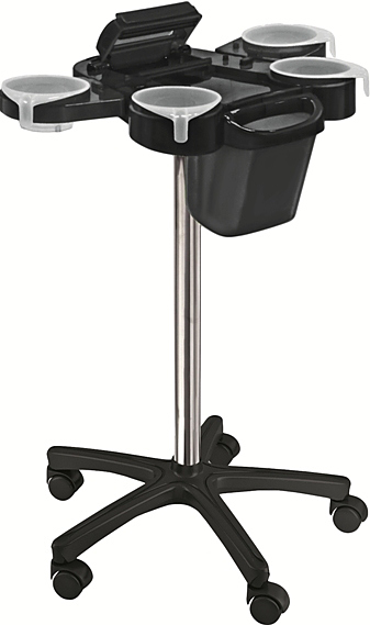 Тележка парикмахерская двухъярусная Ceriotti 7224 Service plus - standard wheels