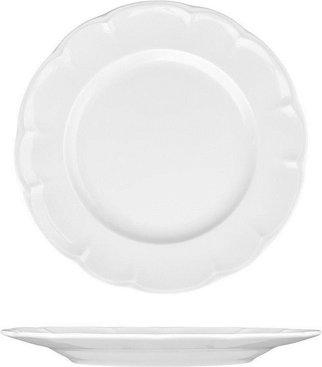 Тарелка Noble Bella 305015А d=30 см h=2,3 см (фарфор) белая