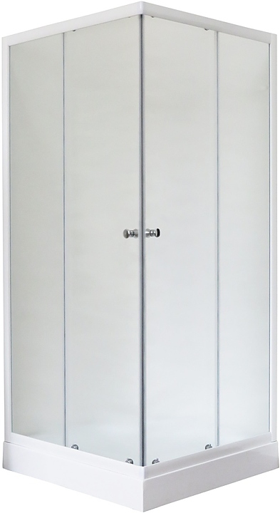 Уголок душевой Royal Bath RB 90HP-C 90х90х200 см, матовое, белый профиль