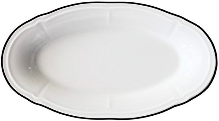 Блюдо овальное ID Fine Line Black FLY33OKY10RIM 33 см