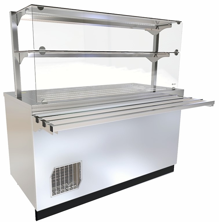 Прилавок-витрина холодильный Abat Сэйла ПВВ(Н)-70Е-07-НШ нерж.