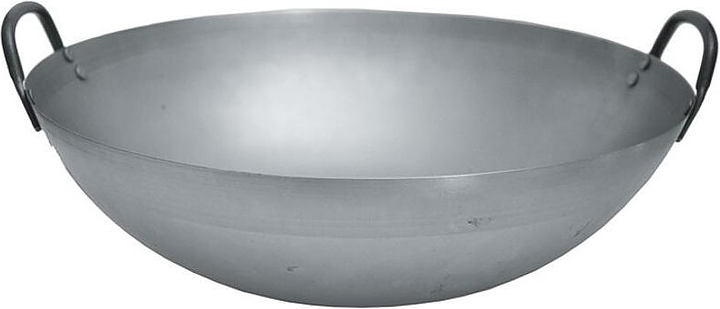Сковорода WOK P.L. Proff Cuisine 92001495 (с 2 ручками, углеродистая сталь)