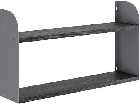 Полка КОБОР S1-80/20 graphite/wood