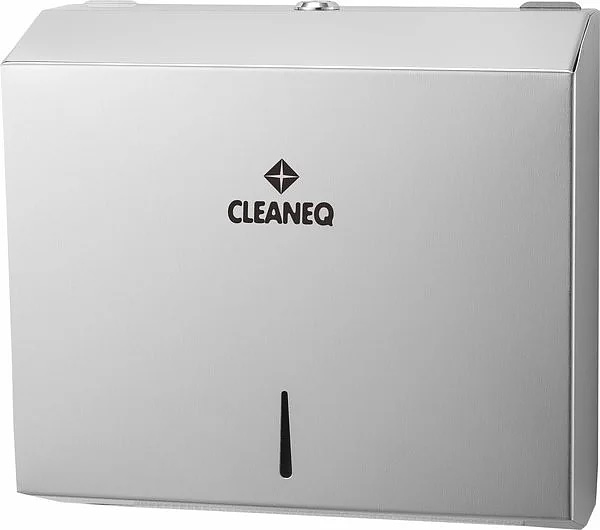 Диспенсер листовых бумажных полотенец CLEANEQ KW-7322 C-/Z-сложение (нерж. сталь) шлифованная сталь