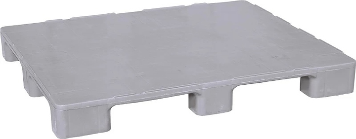 Паллет гигиенический ТАРА.РУ IR 1208-9L-G 1200х800х130 мм (cплошной на 9 ножках) серый