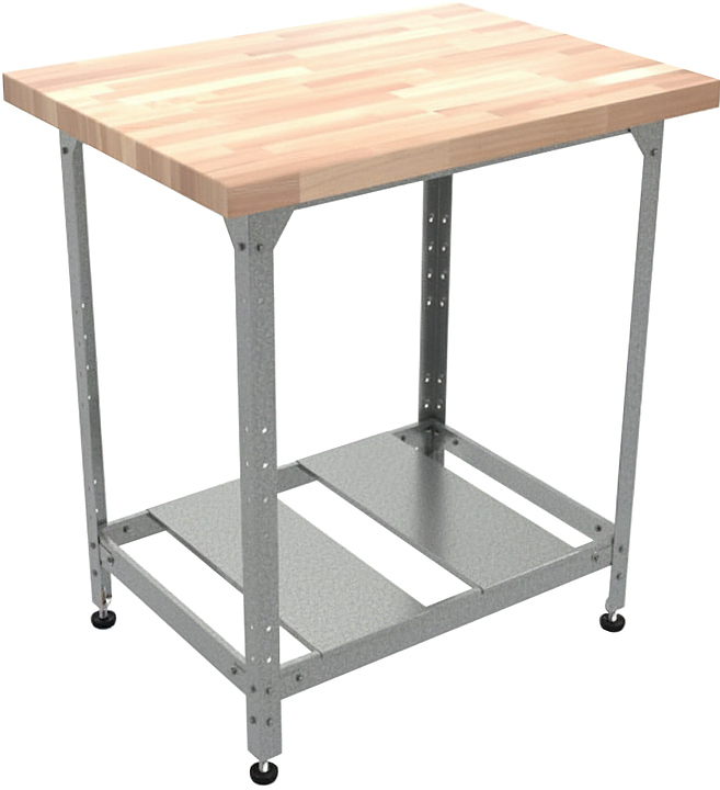 Стол кондитерский Мебель Фронт Бизнес СКБР 600x600x860 мм, полка-решетка, береза