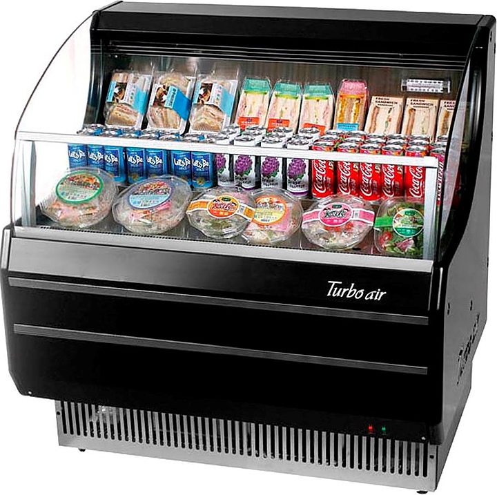 Витрина холодильная Turbo air TOM-30S черная