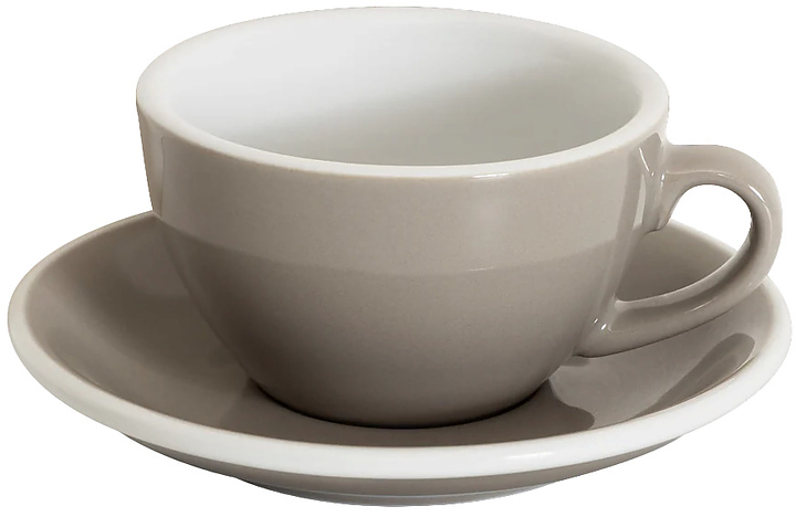 Кофейная пара Loveramics Egg Cappuccino C088-72BTP/C088-73BTP 200 мл, серый (taupe)