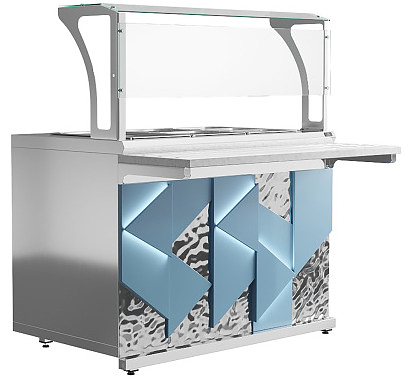 Мармит вторых блюд паровой Luxstahl МВП (С)-1200 Premium Iceberg (Айсберг)