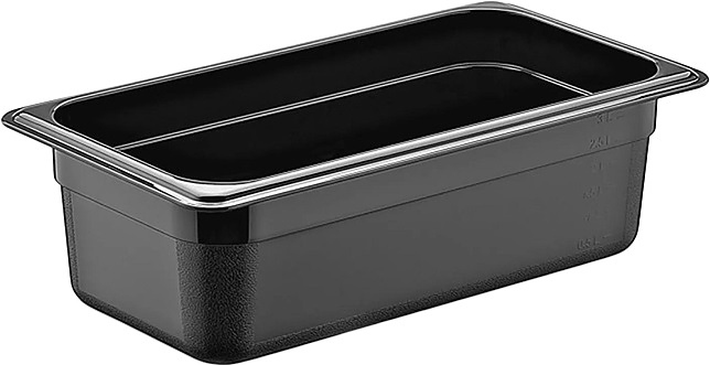 Гастроемкость Gastroplast GNPP-13100/B GN 1/3-100 (325х176х100) 3 л полипропилен черная